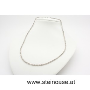 Silber Kette 2,5mm rhodoniert 45cm 